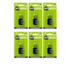 6-Pack Let's Travel 3-Digit Combination Padlock Set, Black, Holiday Essentials