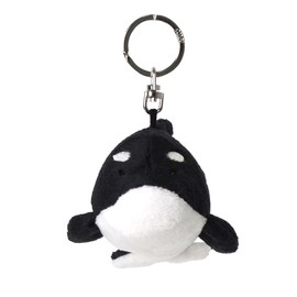 Niki Keychain, Orca Whale 3.9 inches (10 cm), Kids, Black, W3.1 x D 4.7 x H 3.1 inches (8 x