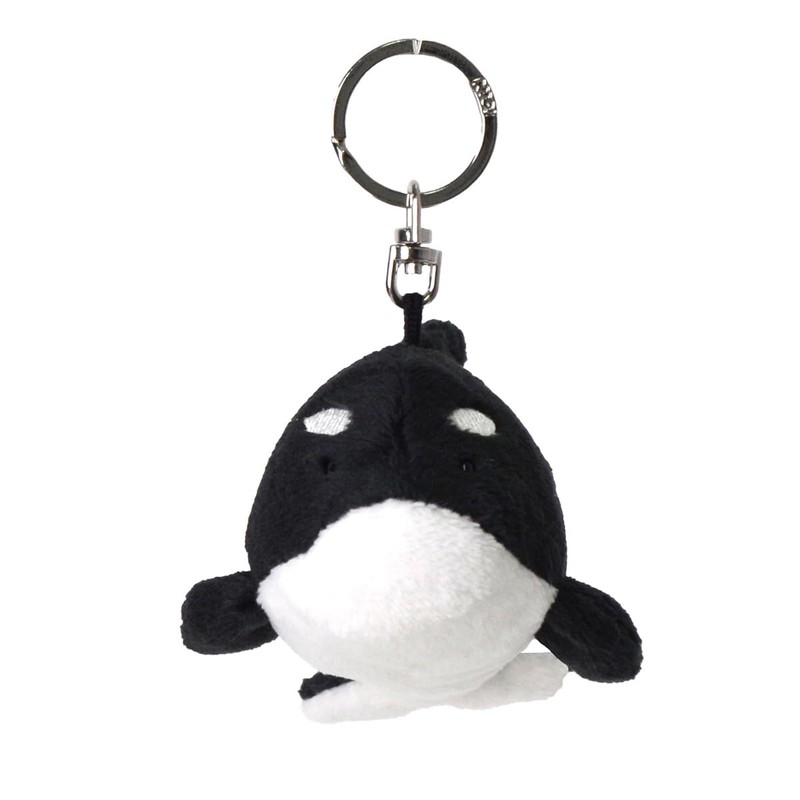 Niki Keychain, Orca Whale 3.9 inches (10 cm), Kids, Black,