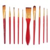 11Pcs Acrylic Paint Brushes Seamless Interface Strong Water Absorption Smoothly