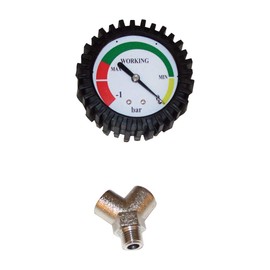 John Dow Industries 6EV-1-A Replacement Vacuum Gauge (for Fluid Evacuators), 1 Pack