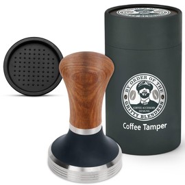 Gritty Blenders 54mm Coffee Tamper with Tamper Mat, Barista Accessory in a Gift Box, Compatible with 53/54mm Portafilters