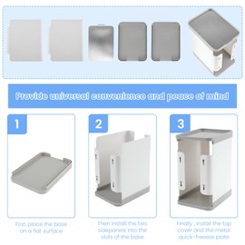 ZLHETWT Breastmilk Freezer Organizer 1700ml Breast Milk Storage Organizer Reusable Breast Milk Storage Tower First in First Out Breastmilk Bag Organizer for Freezing Breastmilk Freezer 20.5×16.5×12cm