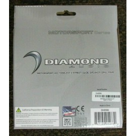 DIAMOND AUDIO 14+ HARLEY TOURING BATWING FAIRING SPEAKER GRILLS METAL W EMBLEM