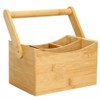 Cutlery Caddy Utensil Holder with Handle 4 Compartment Kitchen Organiser