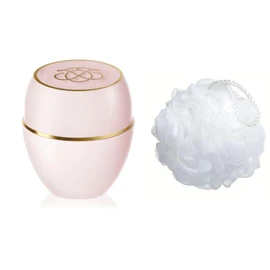 Lip Balm Bundle which Contains Oriflame Tender Care Natural Lip Balm 10.5 ml with Shower Puff