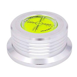 Viborg LP528S Record Clamp LP Disc Stabilizer,Silver 50Hz Turntable Level,280G (9.9 OZ) HiFi 3 in 1 Vinyl Weight with Bubble Leveling for Vibration Balanced (50Hz, Silver)