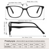 Przene 4 Pack Blue Light Blocking Reading Glasses,Square Cat Eye