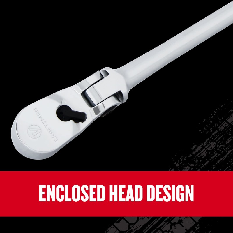 CRAFTSMAN V-SERIES Ratchet, 3/8 Inch Drive, 96-Tooth, Flexible Head XL