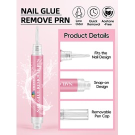EBANKU 4 Pcs Nail Glue Remover Pen, Click&Remove Pen Design