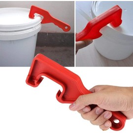 Kunststofffarbe Eimer können Deckel Eimer Opener Öffnungswerkzeug für Home Office Garage(Rot)