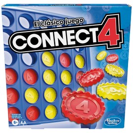 Hasbro Gaming, Connect 4 Clásico, Juego de Mesa, Incluye 1 Tablero,1 Rejilla y 42 Fichas e Instrucciones para Niños y Niñas de 6+ Años para 2 Jugadores