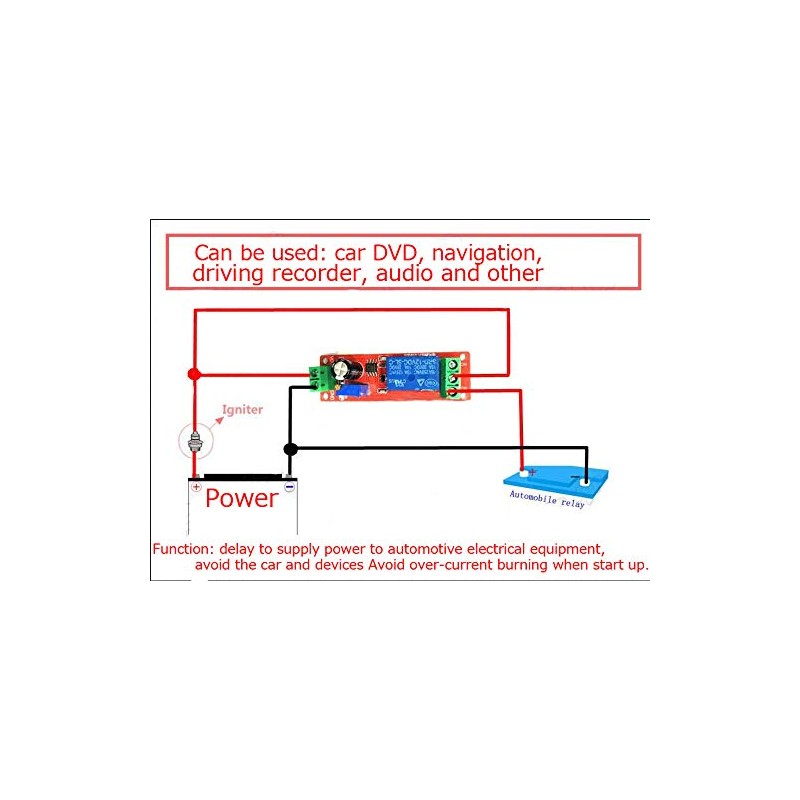 Ferwooh 2PCS DC 12V NE555 Delay Timer Relay Switch Module