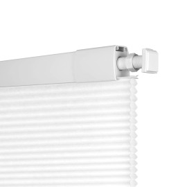 No Drill 25mm Cell Honeycomb Blinds Blackout Thermal Insulated Drill Free Cellular Window Shadescolor: LightFiltering White, size: 31.5"W x 64"H