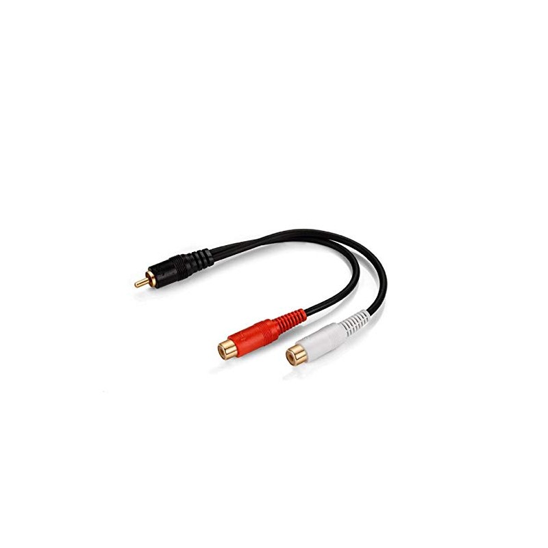 [WYVERN AUDIO #24] RCA Monaural Male to RCA Stereo Red-White