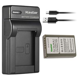Kastar 1-Pack Battery and Slim USB Charger Compatible with Olympus BLN-1 BLN1 Battery, Olympus BCN-1 BCN1 Charger, Olympus M-D E-M1, OM-D E-M5, OM-D E-M5 Mark II, Pen E-P5, Pen-F Cameras