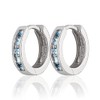 NKlaus Pair of 12 mm 925 Sterling Silver Hinged Hoop