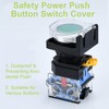 UFURMATE Button Switch Cover, 6 Pieces Clear Plastic Dustproof Emergency