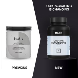 Bulk Bulk Creatine Monohydrate Tablets, 3000 mg Per Serving, Pack of 270, 90 Servings, Packaging May Vary