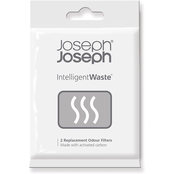 Joseph Joseph Intelligent Waste Replacement Carbon Odor Filters for Totem Titan Compost Bin, Pack of 2, Black