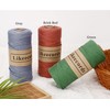Likeecords Cotton Crochet Yarn for Bag,2Mm X 160 Yards,Macrame Cord,Chunky