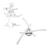18W 105LED Ceiling Light Wavy Ceiling Lamp for Living Room