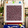 GORGECRAFT Leopard Stencil 30 x 30 cm PET Reusable Hollowed