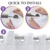 River Dream Fabric Shower Curtain No Hooks Needed - TPU