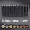 Coin Box - Compact with 8 Coins, Coin Sorter, Coin