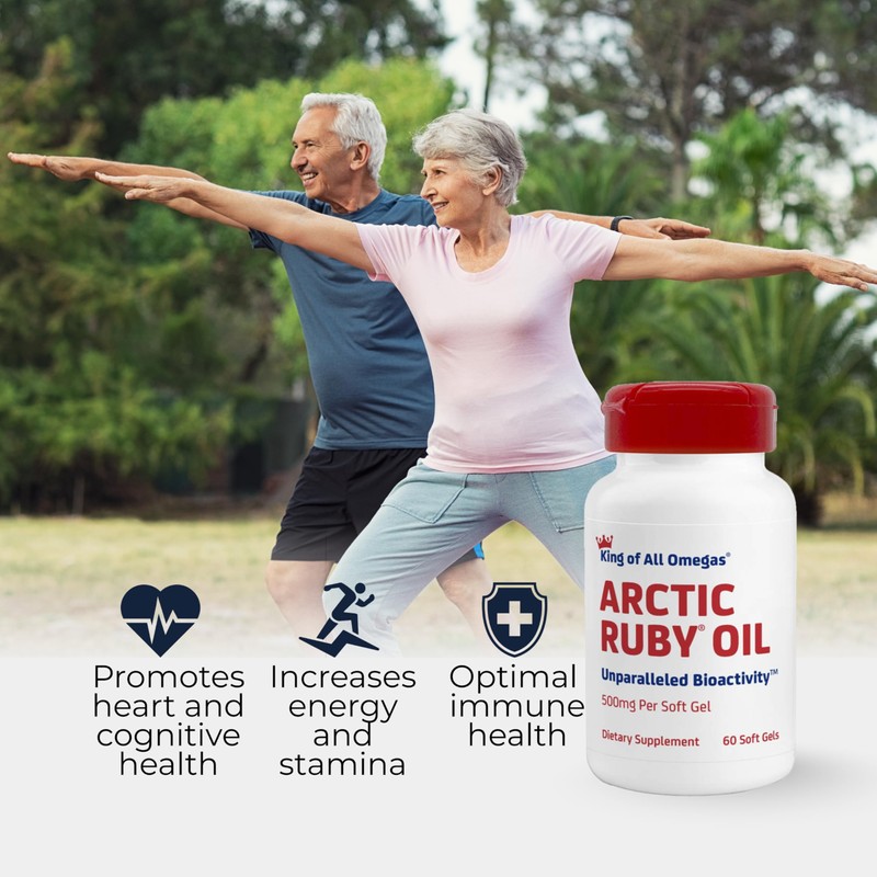 Arctic Ruby Oil 1000mg Omega 3 Supplement with EPA DHA