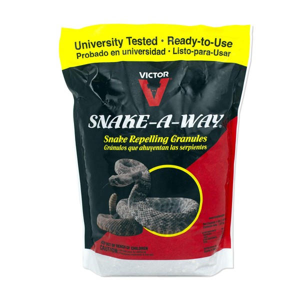 Victor VP364B Snake-A-Way Outdoor Snake Repelling Granules 4LB - Repels Againts Poisonous and Non-Poisonous Snakes