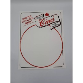 Cinci Beer Vintage Cinci Beer Canadian Cream Lager Beer Advertising Paperstock Menu Sheet