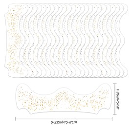 24 Sheets Gold and Silver Freckles Face Tattoo, Fake Freckles Waterproof Temporary Tattoos Stickers, Sparkle Faux Freckles Cute Glitter Tattoos Makeup Accessories For Women Festival Party Face Decor