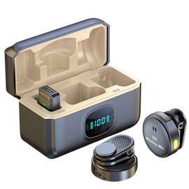 Snblzhef Wireless Lavalier Microphone Noise Cancellation Audio Video Recording Microphone for Smartphone Live Easy Install Easy to Use