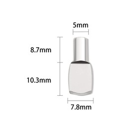 5mm Shelf Pegs Pins,60 Pieces Cabinet Furniture Spoon Shape Support Pegs for Shelves Nickel Plated