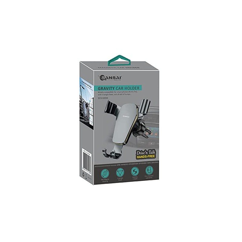 Sansai Gravity Hands Free Smartphone/Mobile Holder Car Adjustable Vent Mount