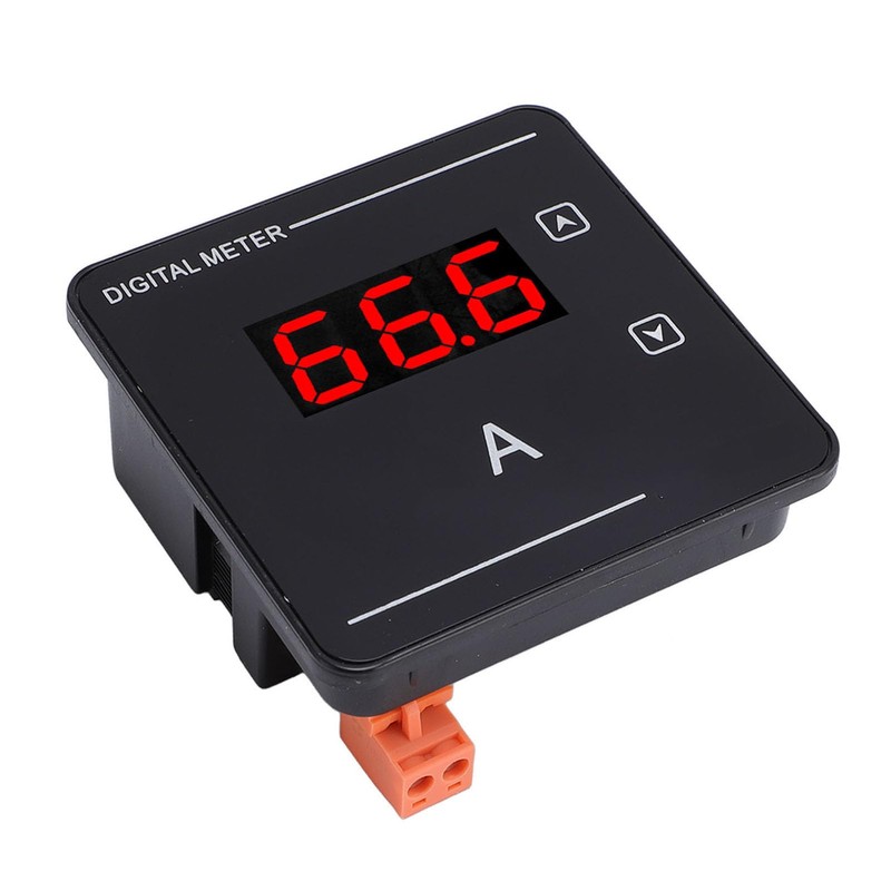 Digital Ammeter Panel, AC Current Meter, 1-120A Measurement Range, Backlit