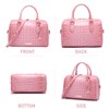 Makcr Joacbv Top-Handle Crocodile Purses For Women Crossbody Leather Bags