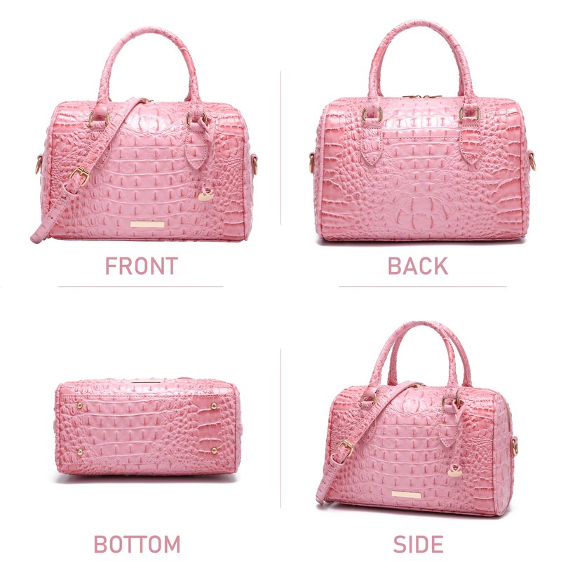 Makcr Joacbv Top-Handle Crocodile Purses For Women Crossbody Leather Bags