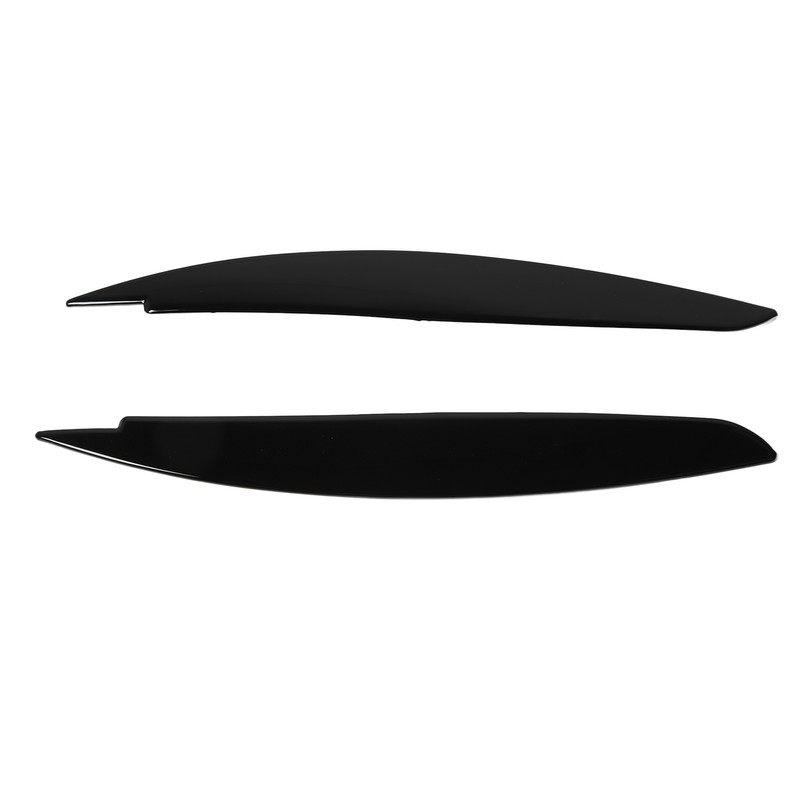 2 Pcs Headlight Eyebrow Front Left Right Light Eyelid Trim
