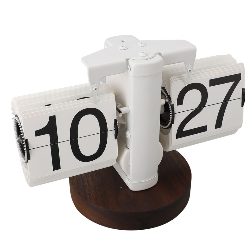 Flip Desk Clock Retro Single Sided Battery Powered Retro Vintage