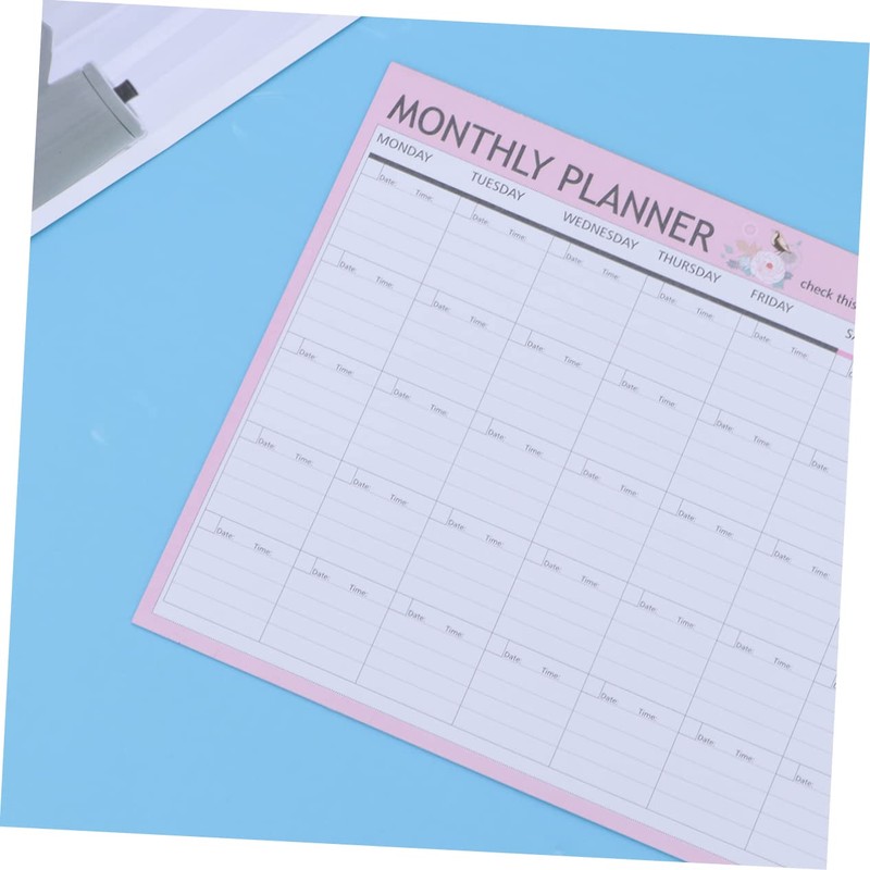 DIYEAH 20 Hojas planificador mensual calendars bloc de programación semanal