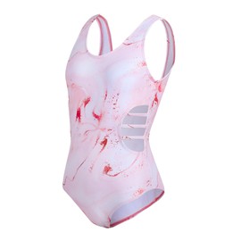 Dtone Girls Swimming Costume Big Kids One Piece Swimsuits Beach Swimwear Bathing Suits for 11-12 Years Pink