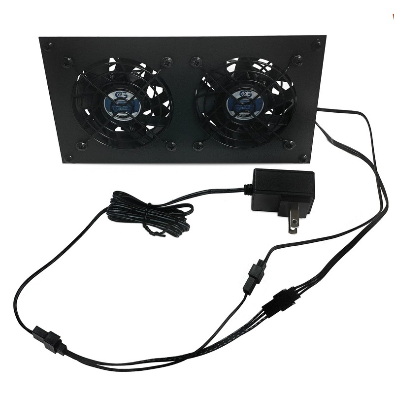 CabCool 802 Lite Dual 80mm Fan Cooling Kit for Cabinet