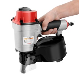 Pneumatic Coil Nailer Compatible Nail Length 0.98-2.24 Inch and Nail Diameter 0.08-0.09 Inch Coil Roofing Nailer Pneumatic Roof Nail Coil Siding Nailer with Goggles and Hexagon Wrench