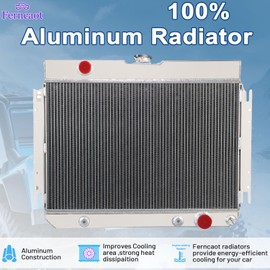 CC289 Radiator for 1963-1968 1964 1965 1966 1967 Chevy Impala Bel Air Caprice Chevelle El Camino 3.2-7.0L 4.6L 6.5L 3Row Aluminum Radiators