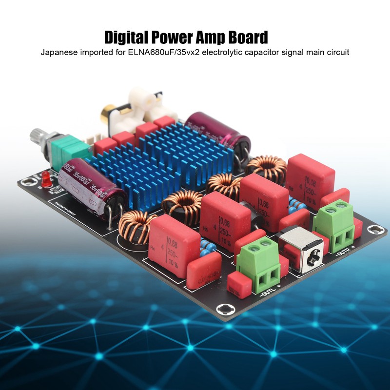 Digital Power Amp Board Deluxe Dual Chip 2x100W Amplifier PCB