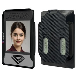 IDGemz Badge Holder for Safenet eToken Pass - Stealth Black - Holds up to 3 Badges - NOT for RSA Token (Holds 2 eTokens)