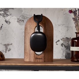 THEHRDWOOD Wood Headphone Stand for Desk - Solid Airpod Max Stand & Universal Gaming Headset Stand for Desk Compatible with Any Headset Type with a Headband (Tunnel Walnut)