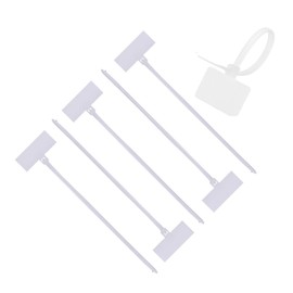 TERF® 100 Pcs Natural White Marker Cable Ties 110mm (4.33'') X 2.5mm Premium Nylon Wire Cable Ties Zip Wraps Secure Self Locking Mechanism Tags Ties Straps for Home Office Workshop Indoor Outdoor Use